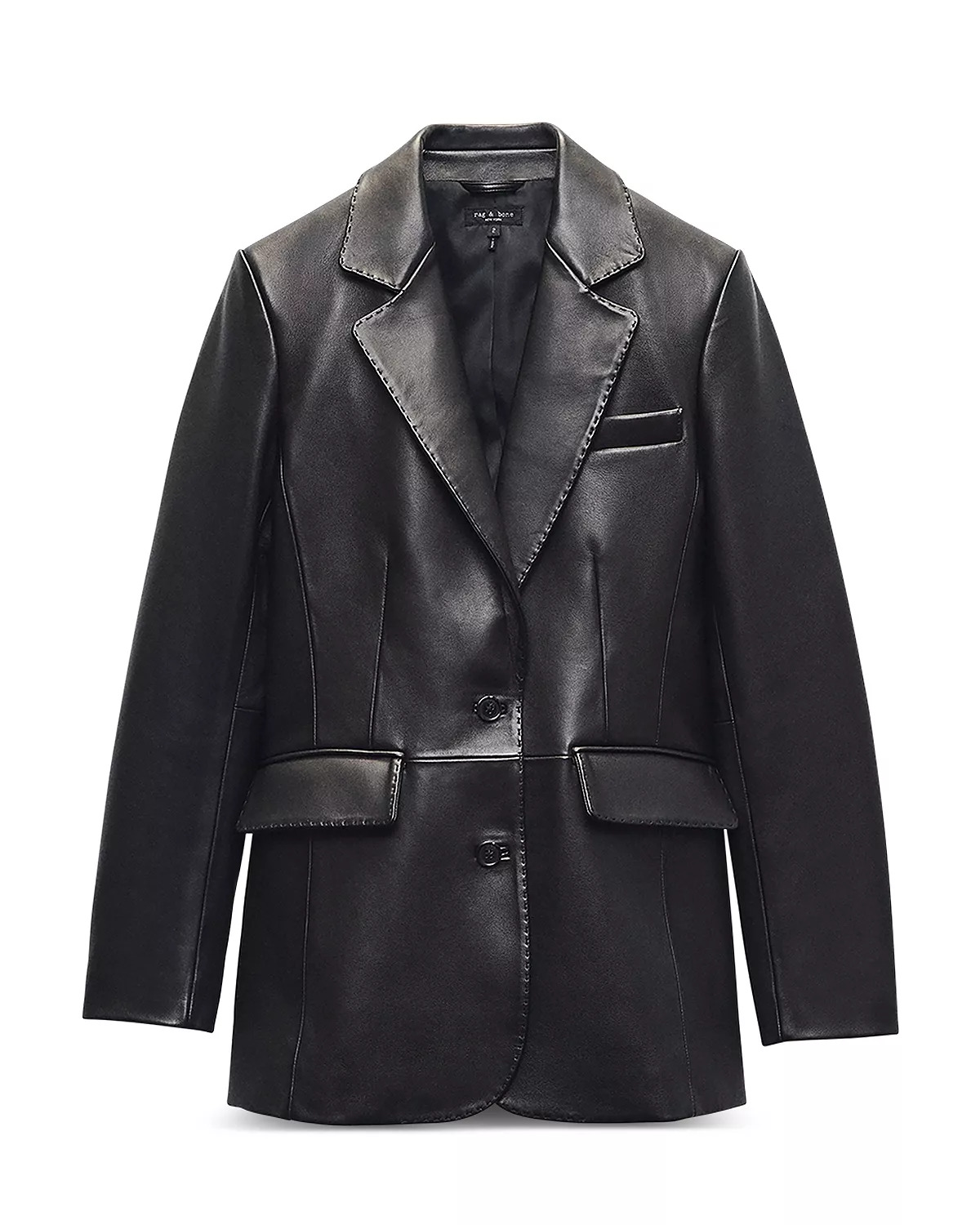 Ash Leather Blazer - 6