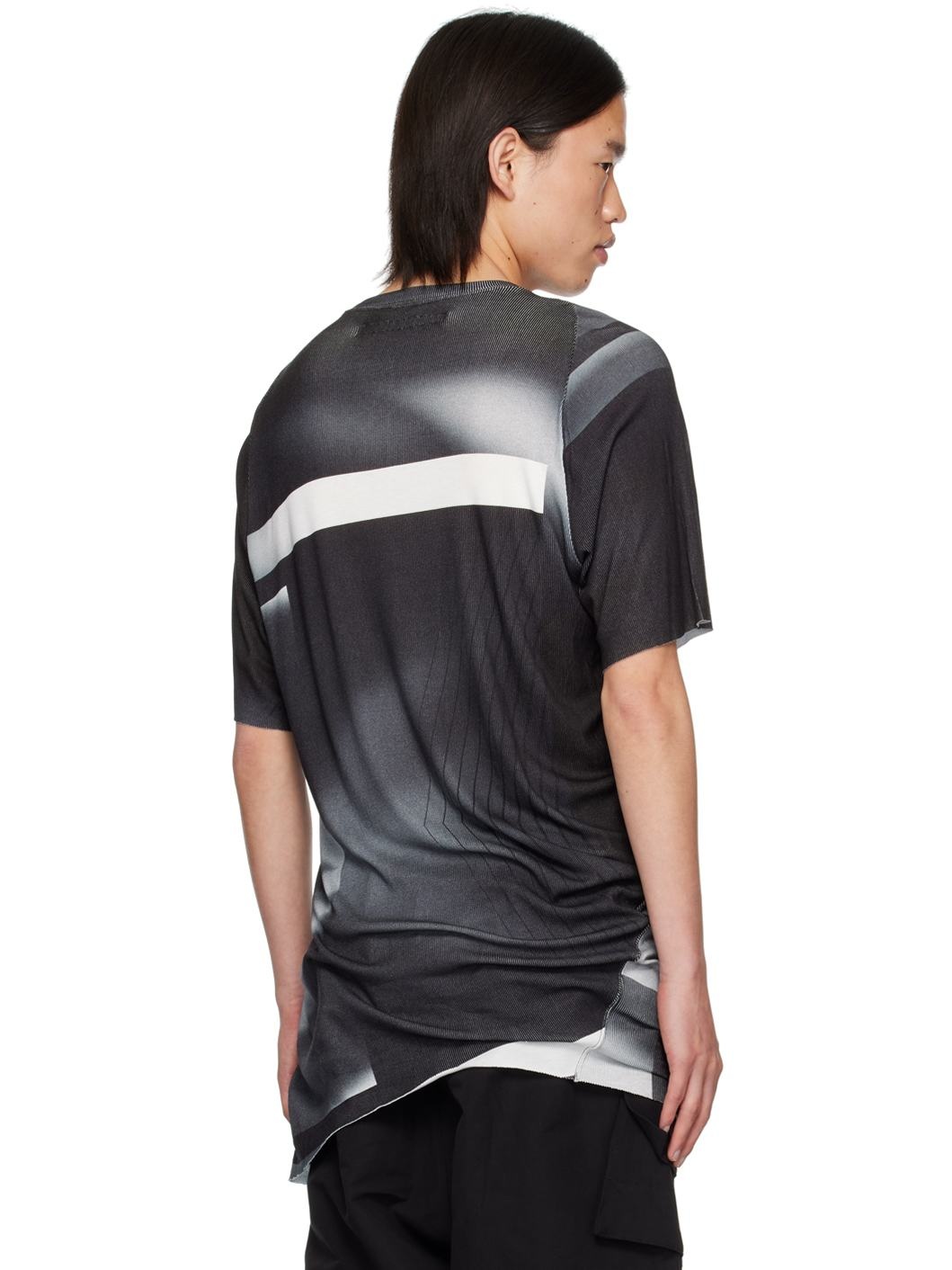 Black Printed T-Shirt - 3