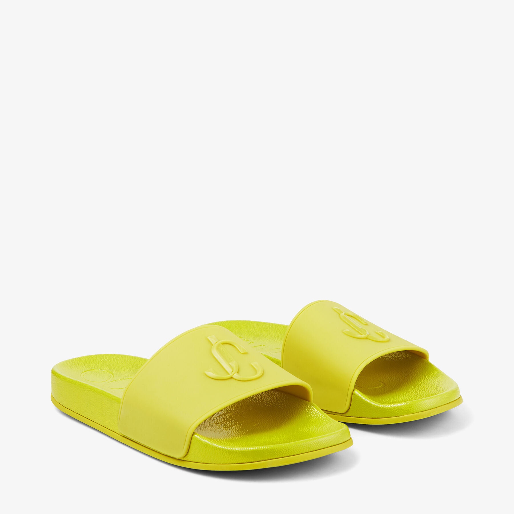 Port/F
Lime Rubber Slides with JC Monogram - 3
