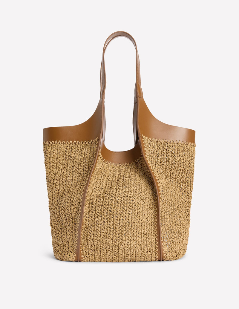 Straw Tote-Natural Raffia 1