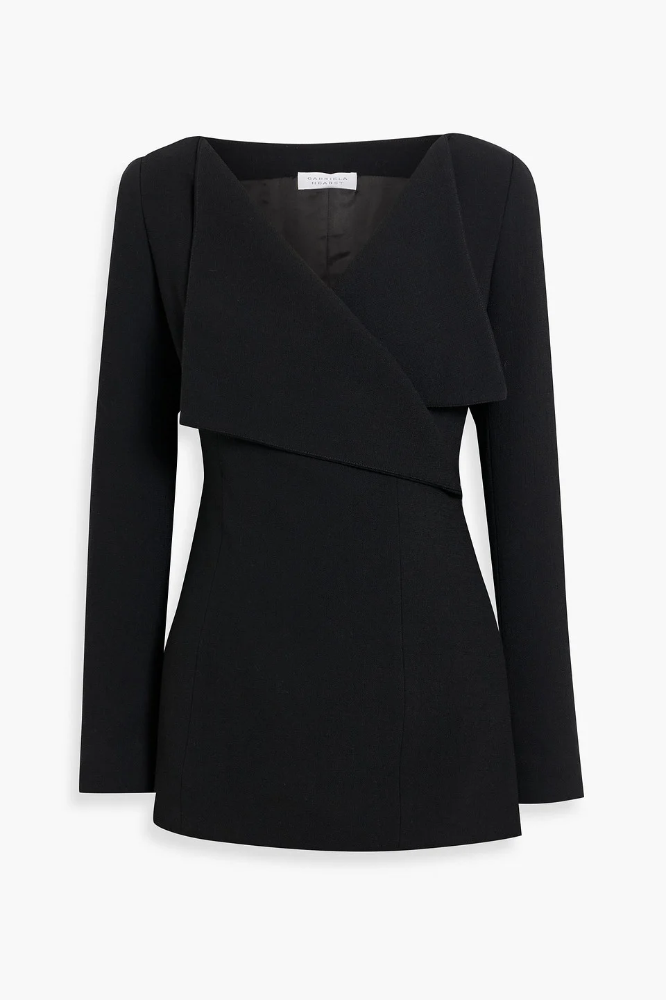 Keir wool-crepe wrap jacket - 1