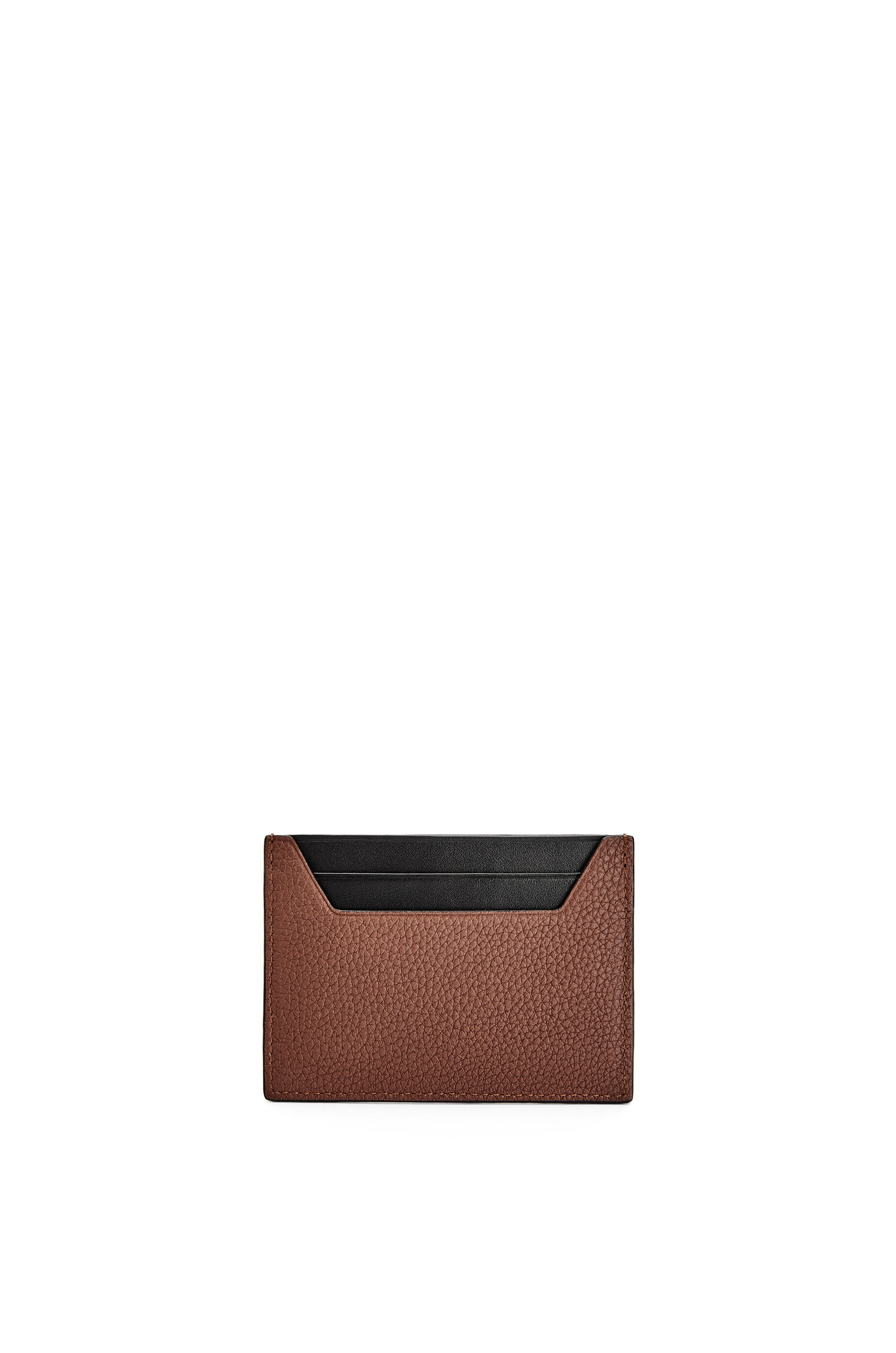 Plain cardholder in soft grained calfskin - 2