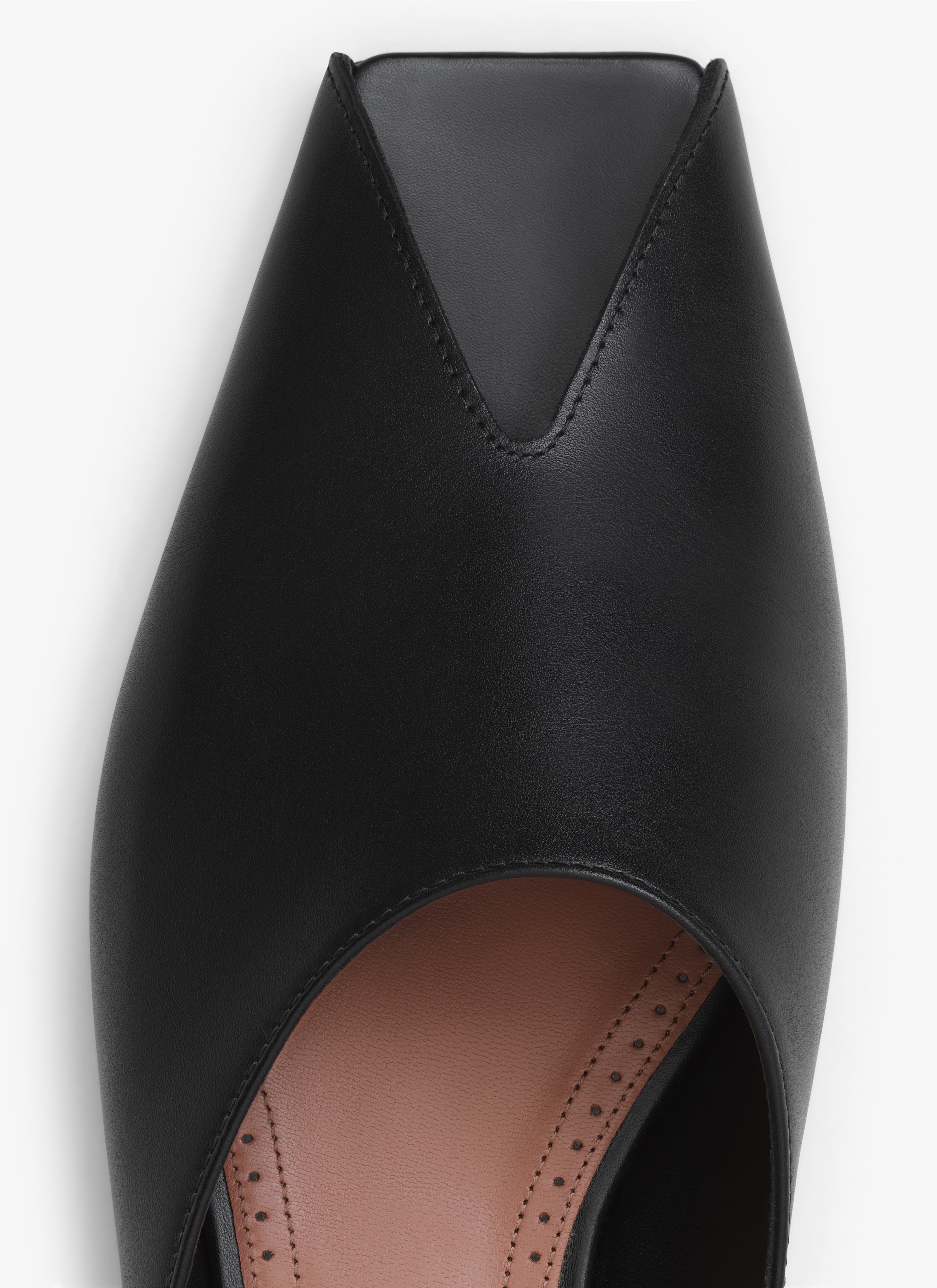 SPIKE FLAT MULES IN CALFSKIN - 4