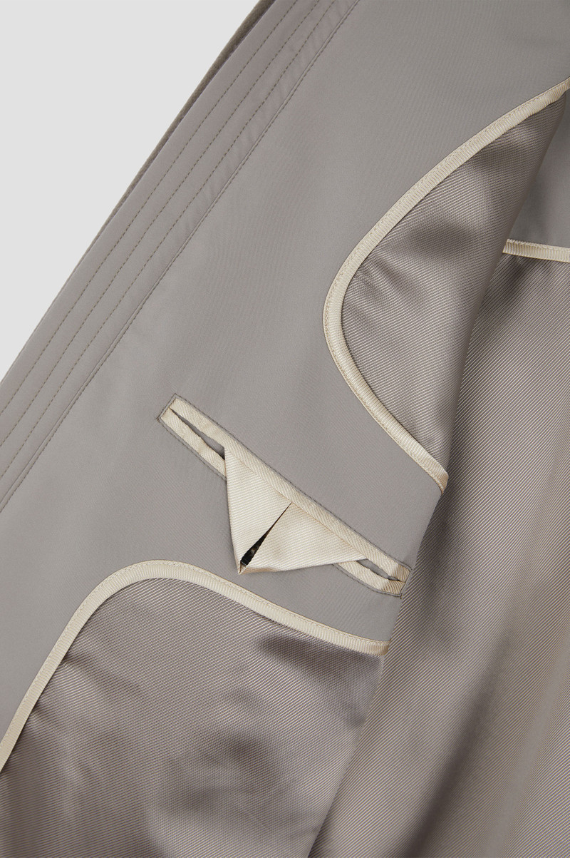 CASHMERE SHACKET WITH LEATHER TRIMS 7