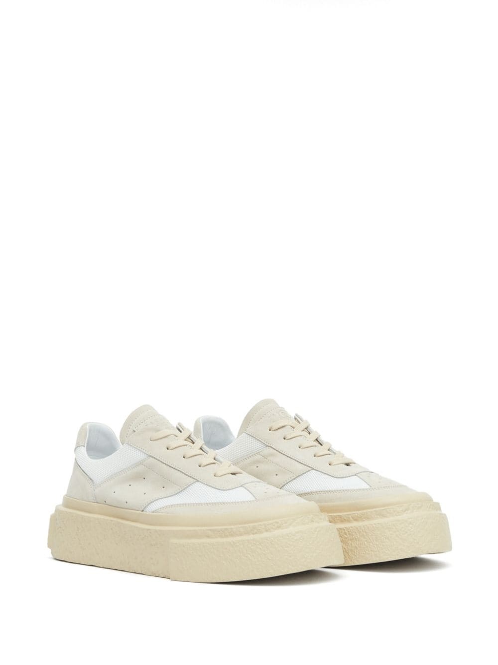 【関税＆送料込み】Mm6 Maison Margiela Gambetta Sneakers MM6 Maison Margiela Gambetta Leather Sneakers | Grey | FARFETCH