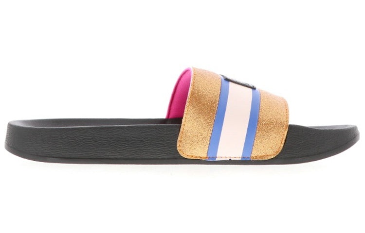 (WMNS) PUMA Leadcat Ftr 90s Pop Slide Gold/Black 372624-01 - 2