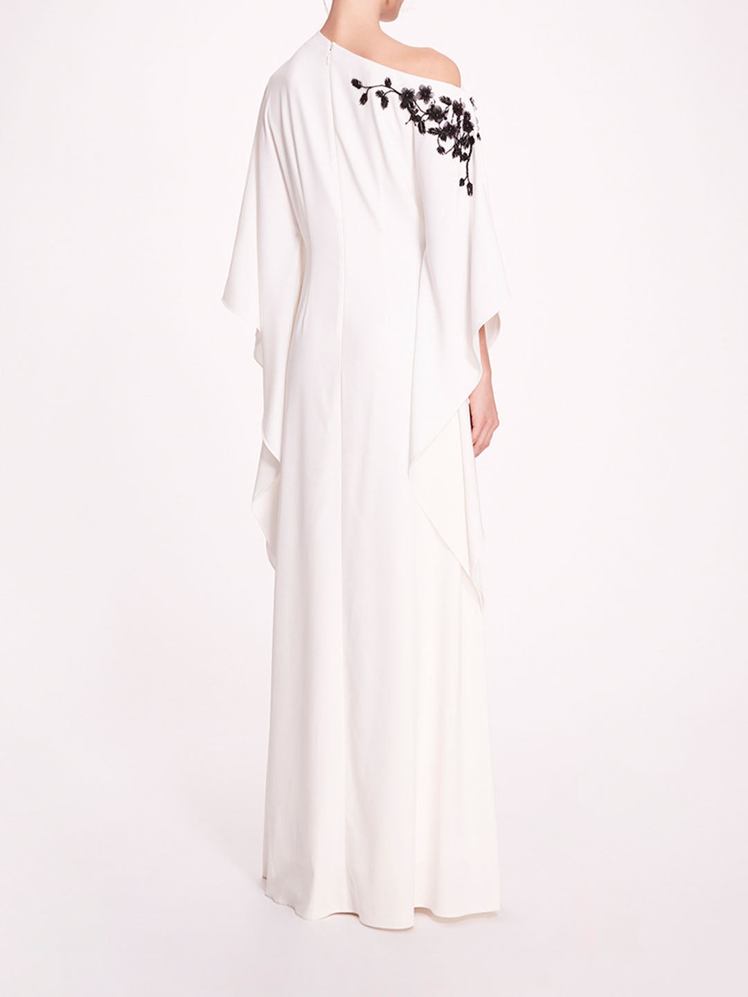 EMBROIDERED DRAPED KAFTAN - 2