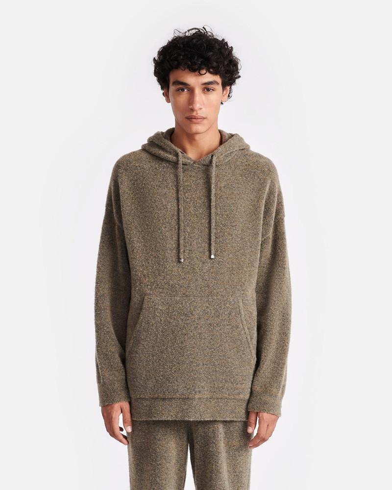 Nanushka Compact Boucle Hoodie outlook