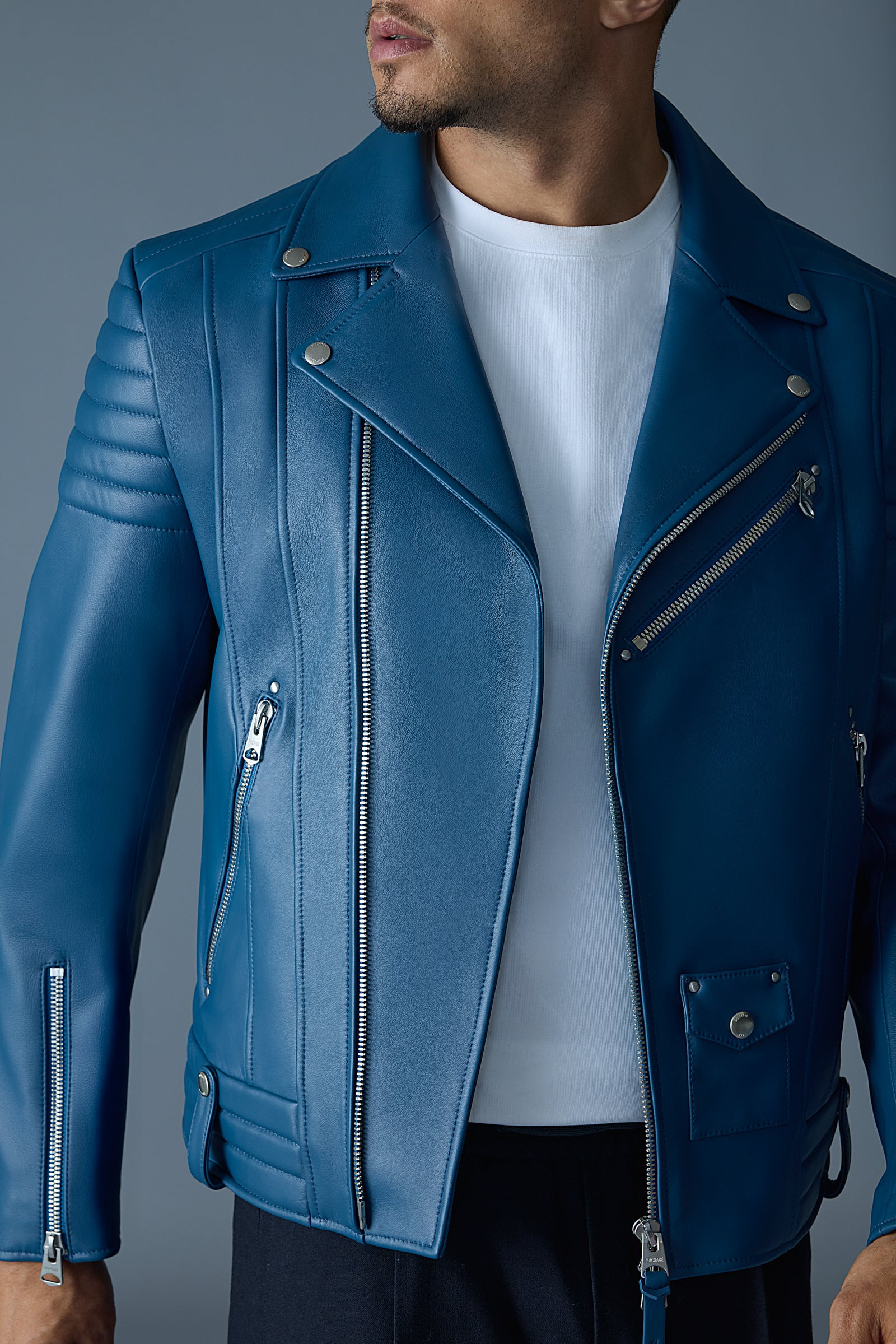 Kenneth Leather Perfecto Biker Jacket - 6