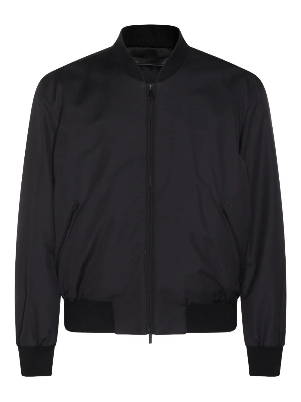 zip-fastening bomber jacket - 1