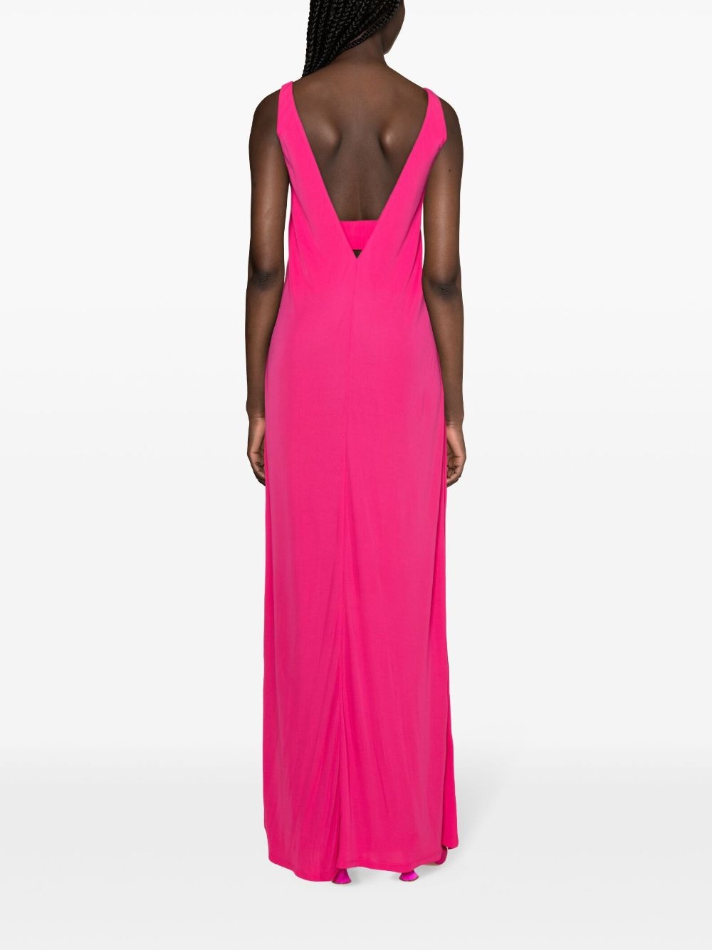Cabreo V-neck maxi dress - 4