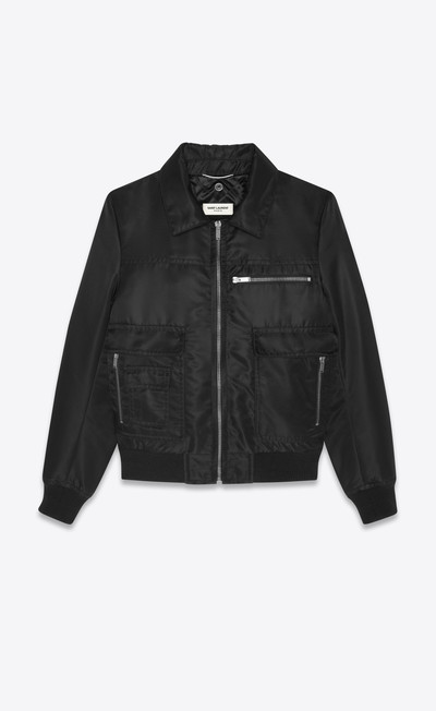 SAINT LAURENT aviator jacket in nylon outlook