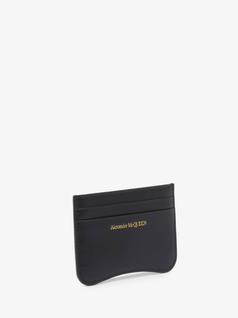 Alexander McQueen Women's The Seal Card Holder in Black outlook