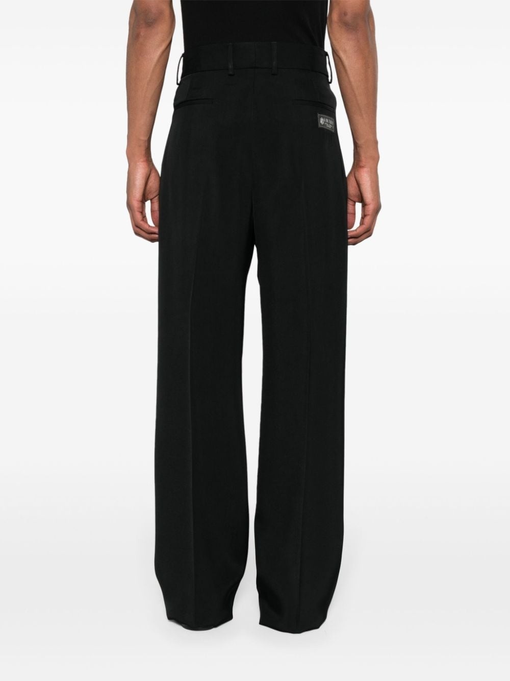 darted tapered trousers - 4