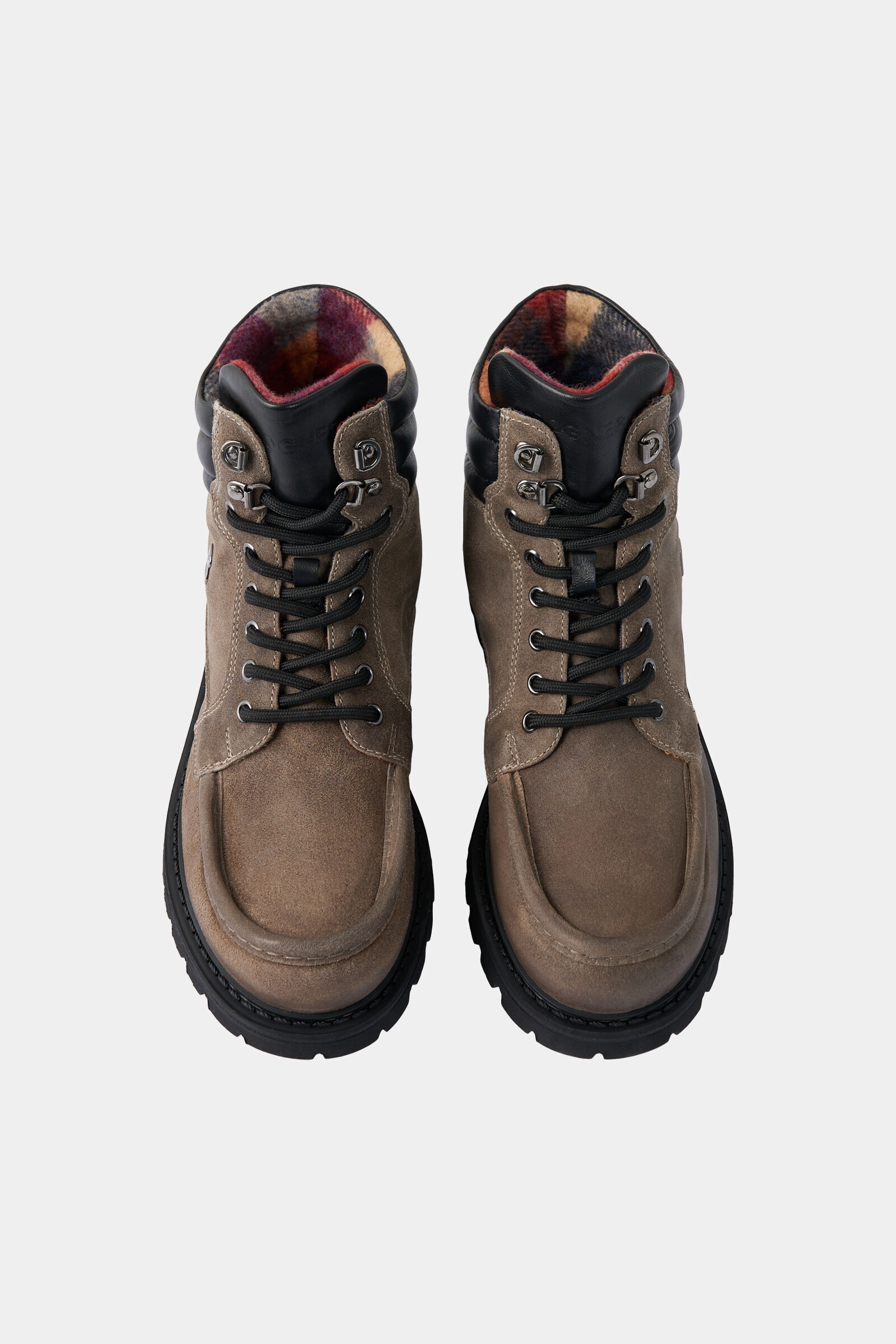 Helsinki Lace-up boots in Taupe/Black - 6