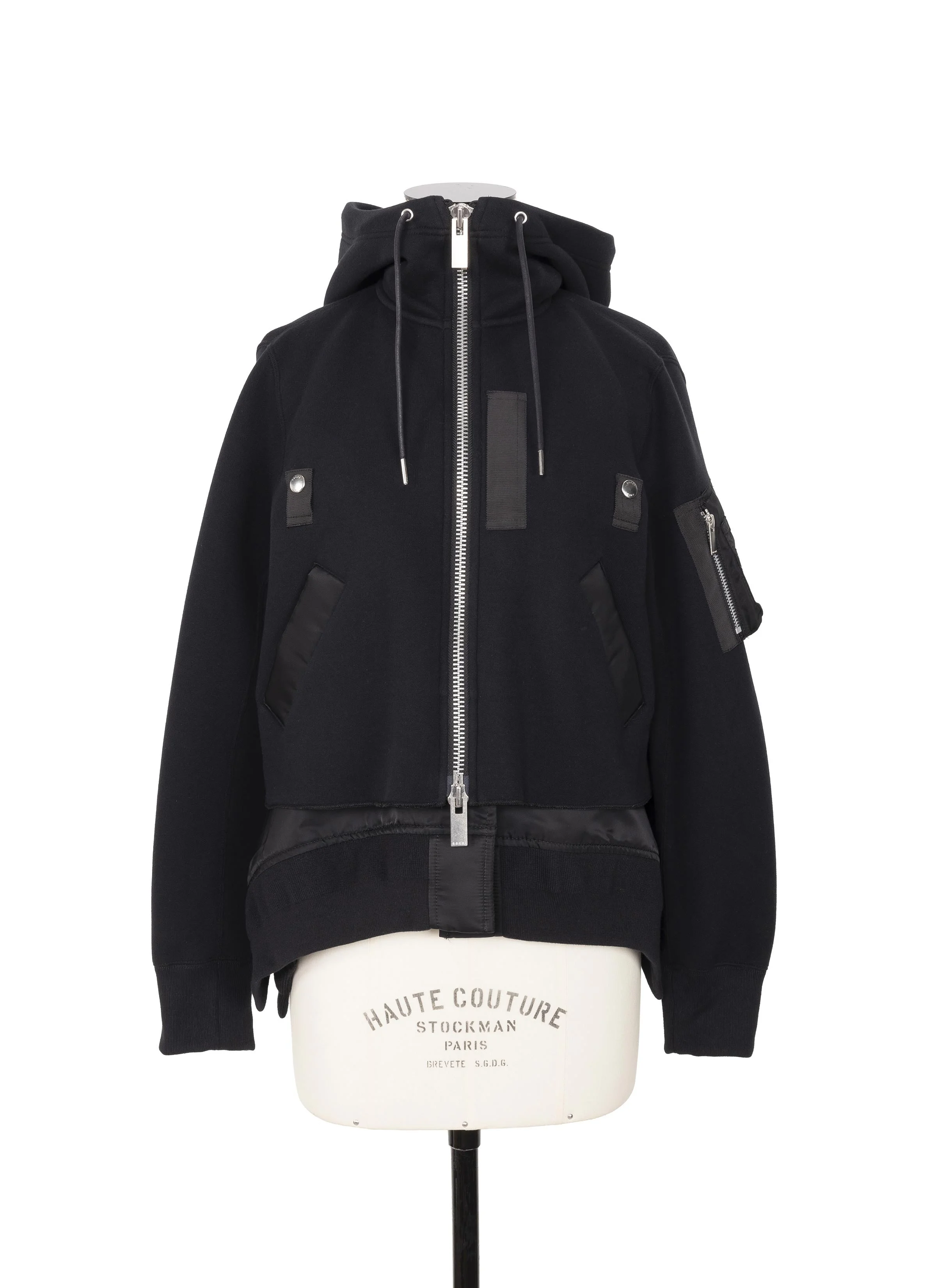 Sponge Sweat x Nylon Twill Hoodie - 1