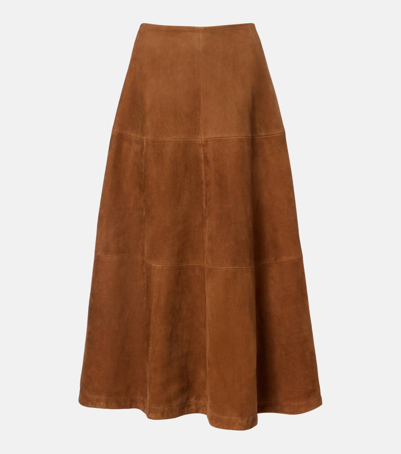 Opera suede maxi skirt 1