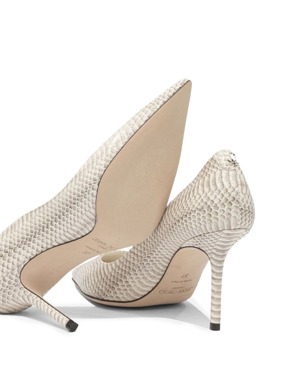 85mm Love snakeskin-effect pointed-toe pumps - 5