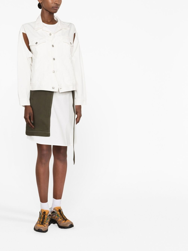 MM6 Maison Margiela cut-out denim jacket outlook