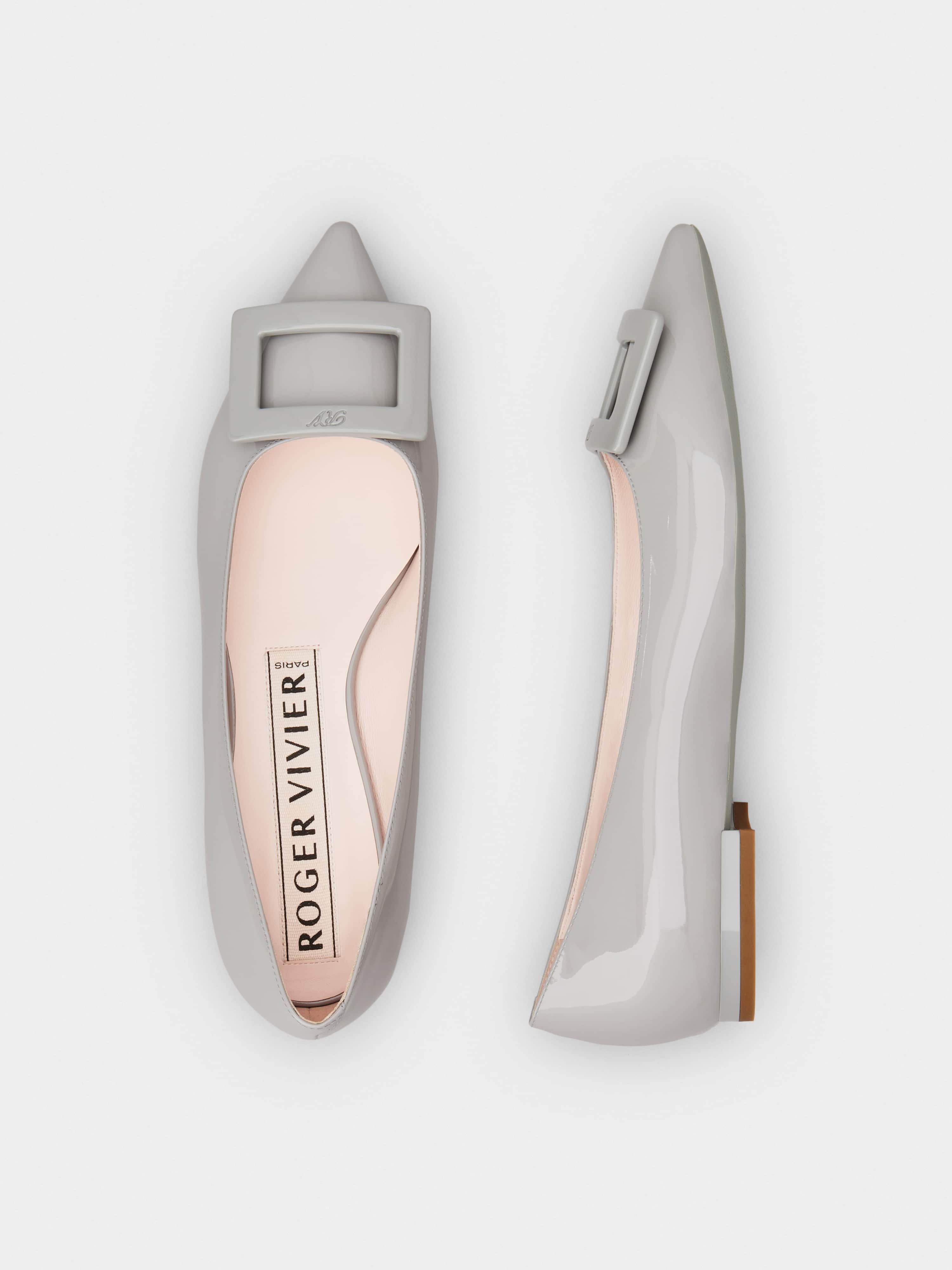 Gommettine Lacquered Buckle Ballerinas in Patent Leather - 4