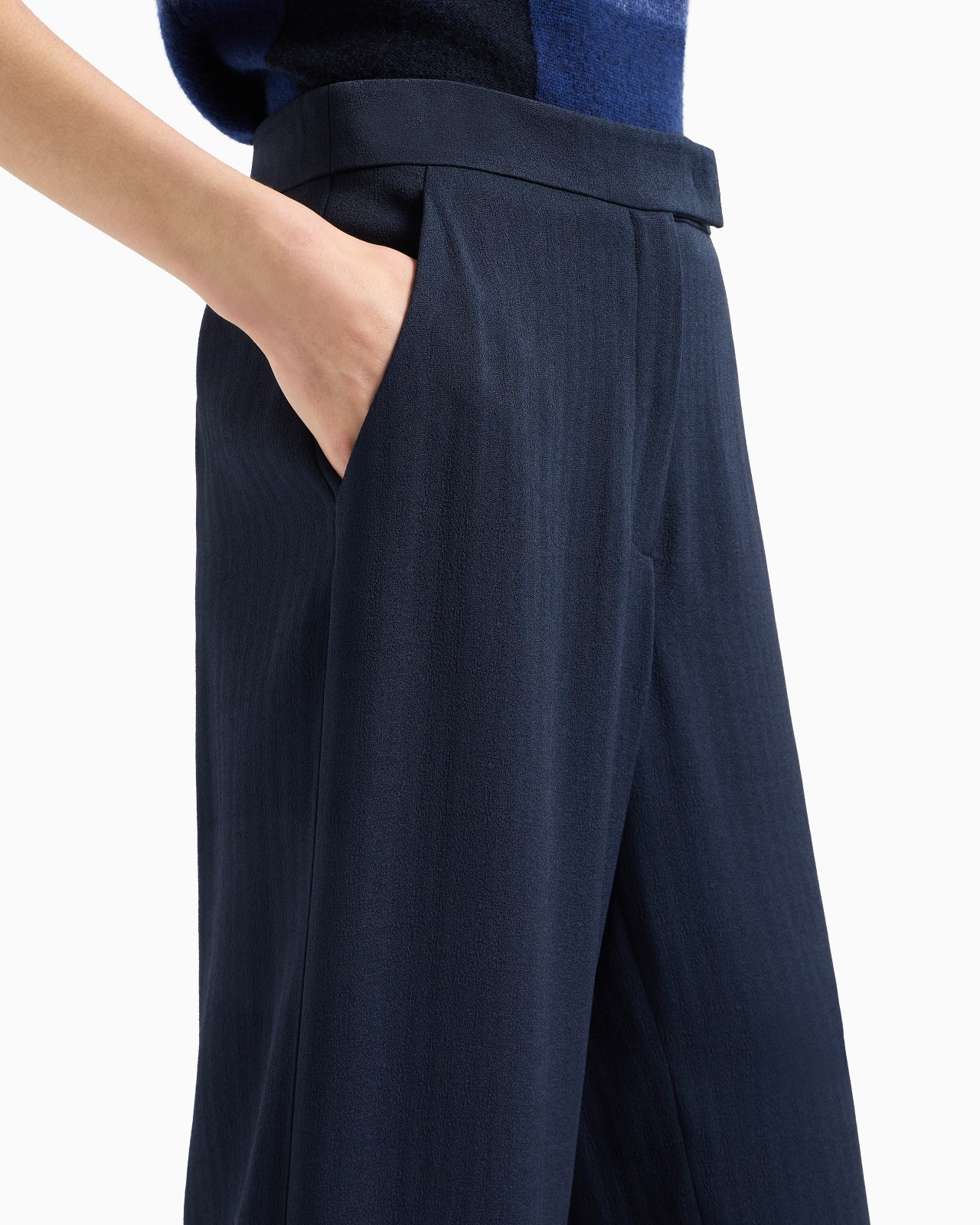 Icon canneté cady palazzo trousers - 5