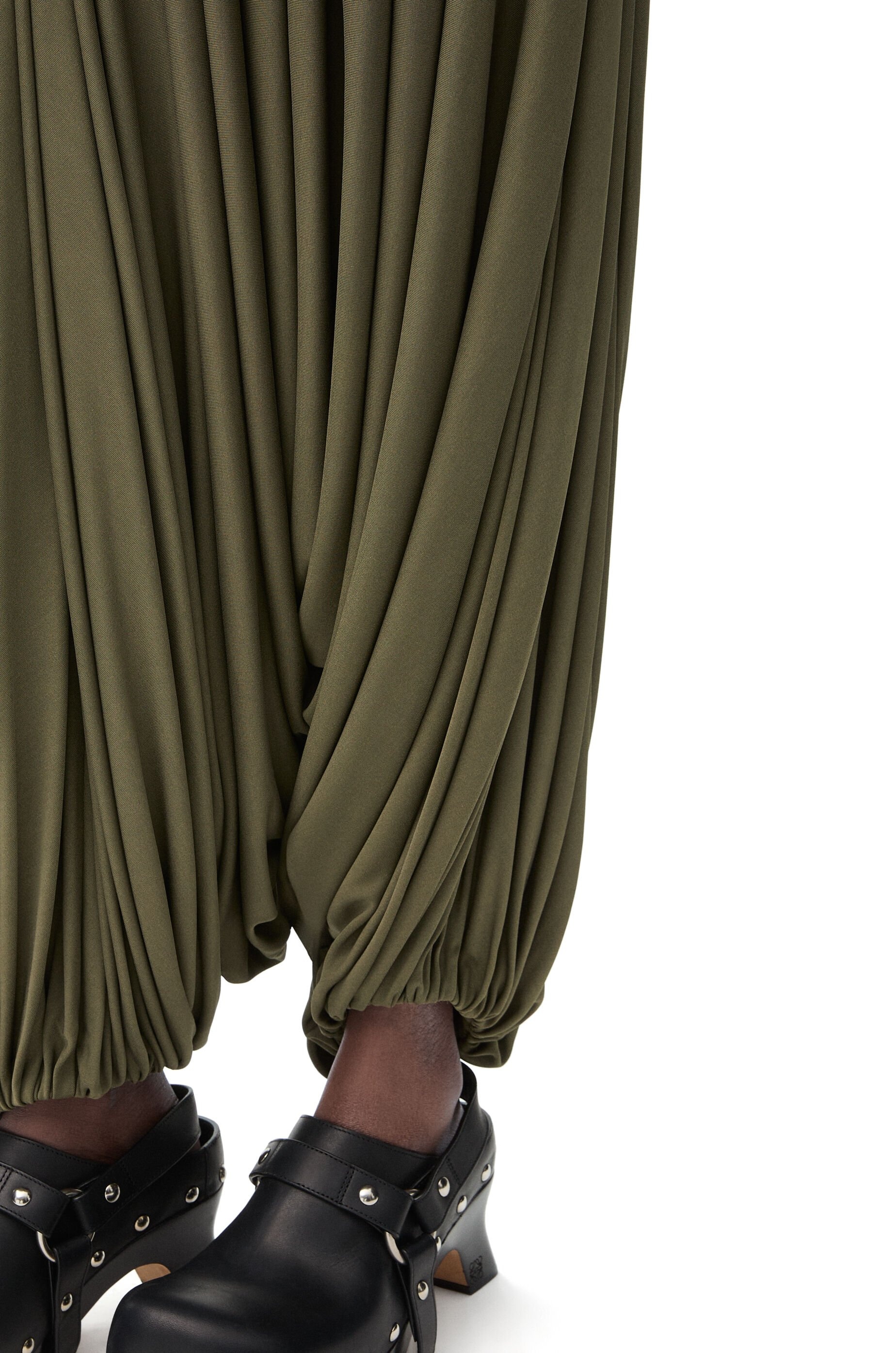 Draped trousers in viscose - 4