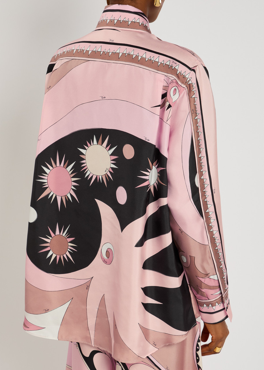 Pucci Stella Printed Silk-twill Shirt - 3