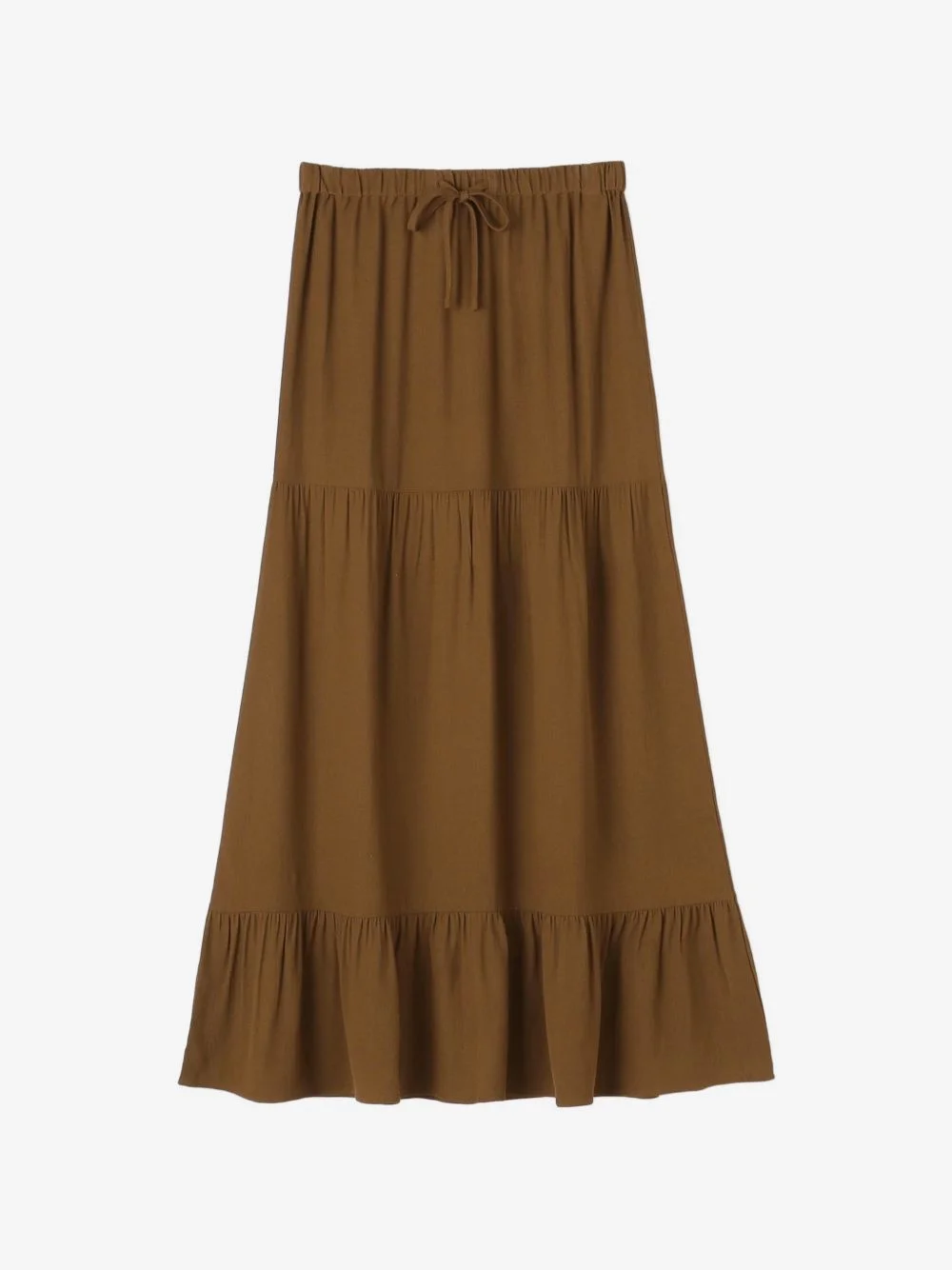 soft-matte tiered maxi skirt - 1
