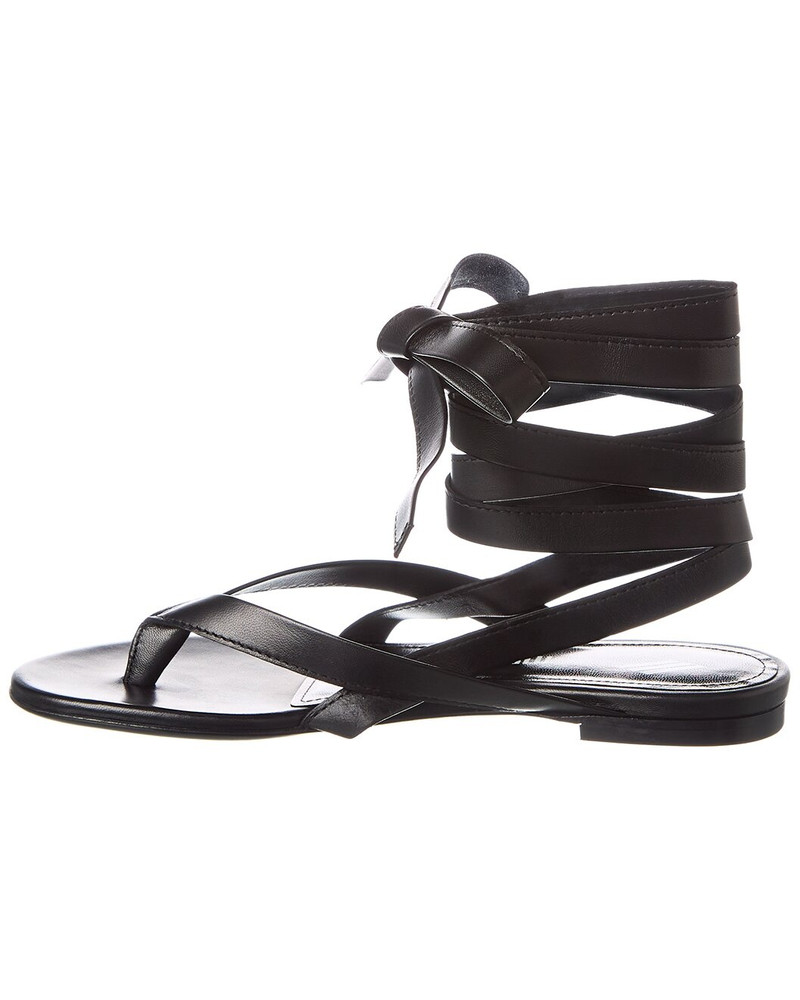 THE ATTICO The Attico Ankle Strap Leather Sandal outlook