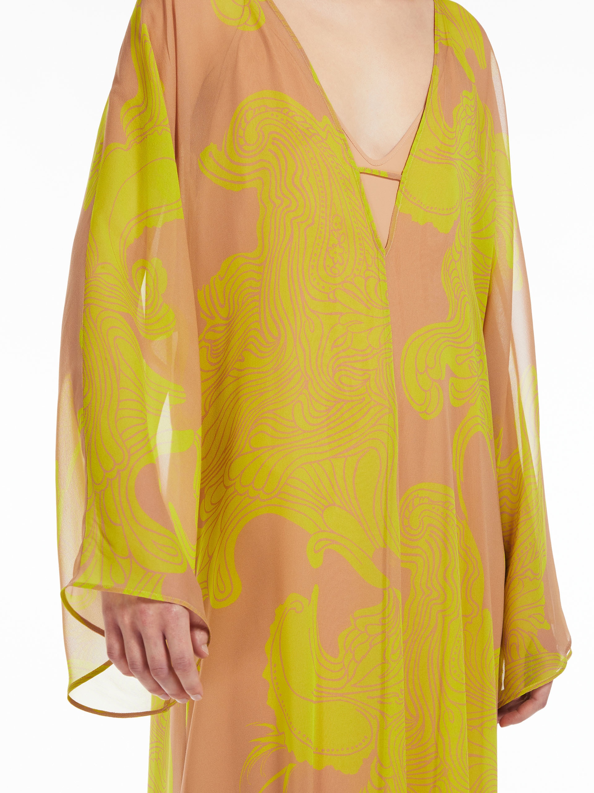 VIK Printed silk kaftan dress - 5