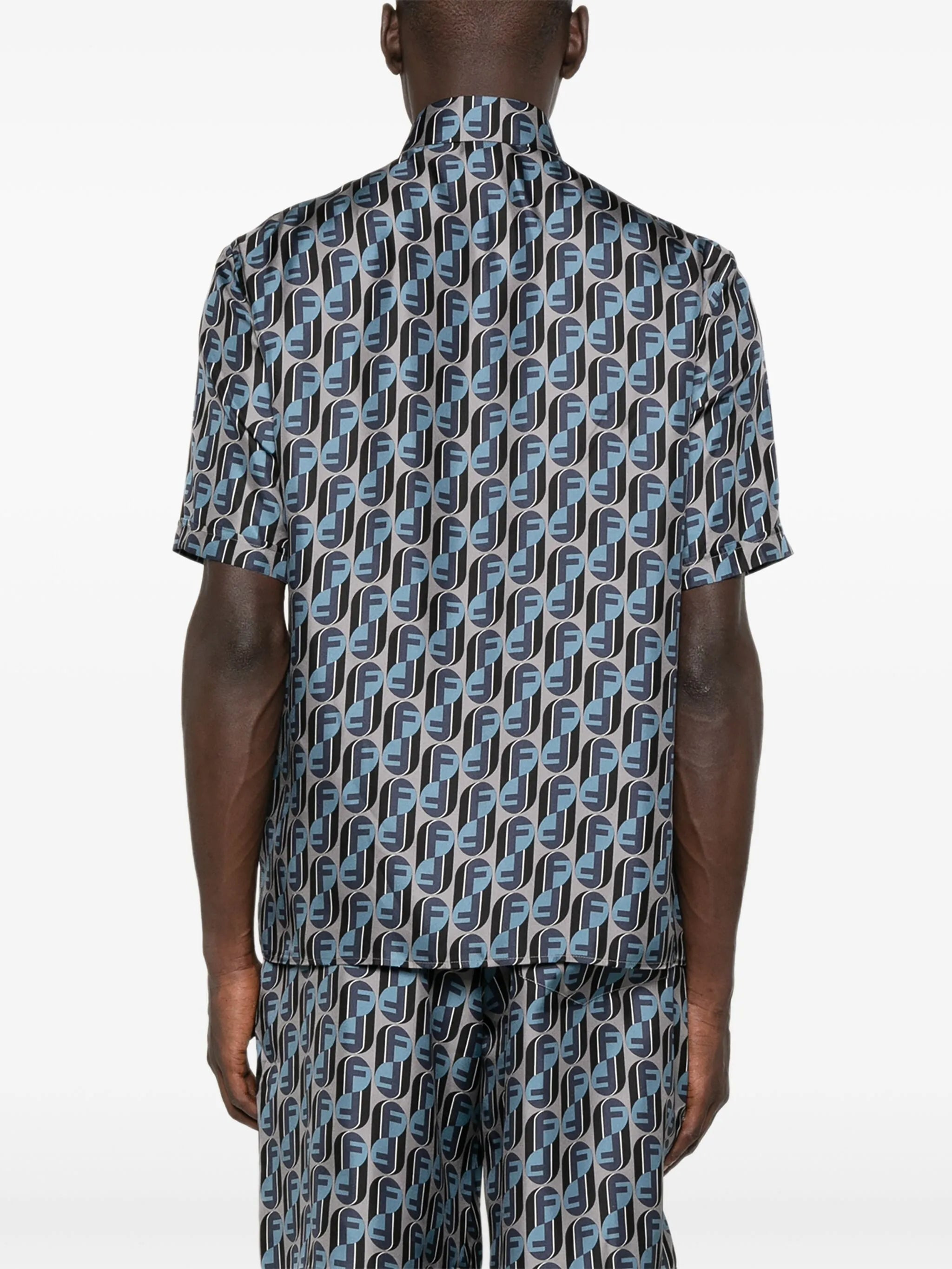 Fendi Logo-print Silk Shirt - 4