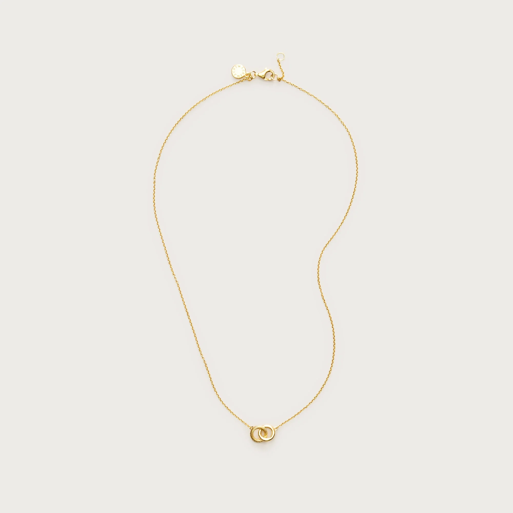 18k gold vermeil door-knocker necklace - 1