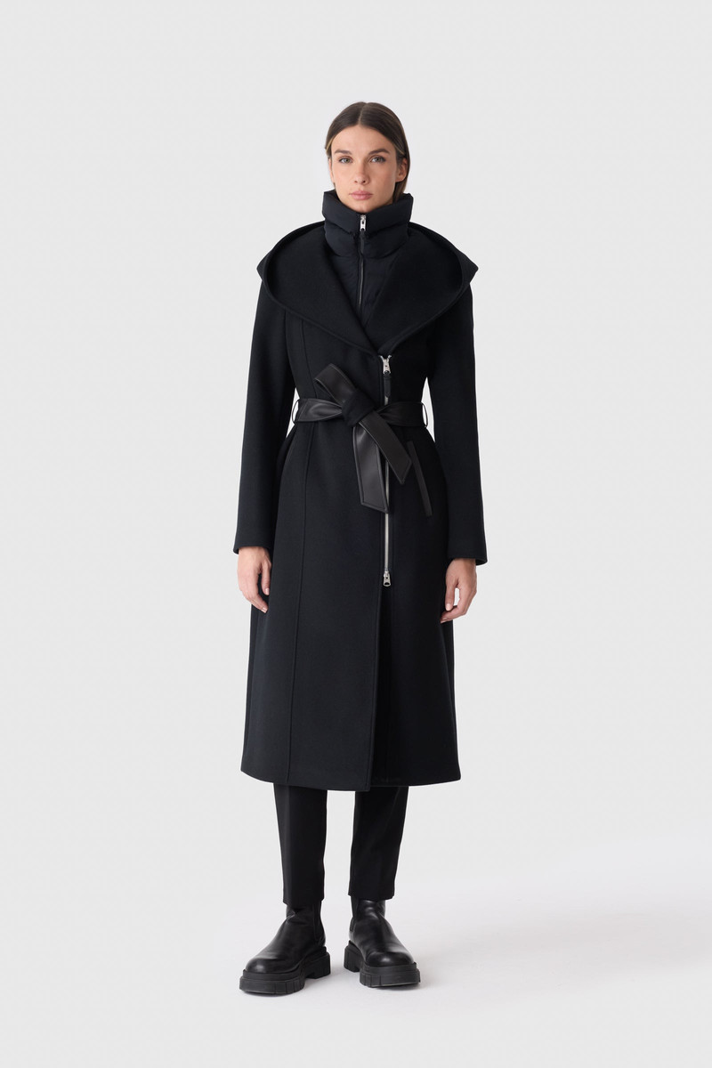 MACKAGE SHIA-LG 2-in-1 Double-Face Wool Coat With Removable Bib outlook