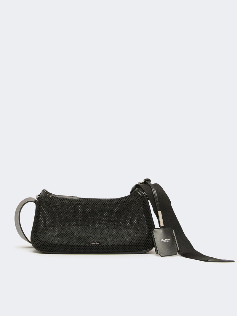 SKIPPERNETXS Micro handbag in technical mesh - BLACK 1