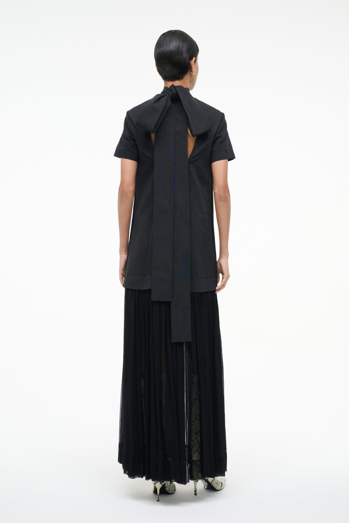 STAUD PIA DRESS BLACK - 4
