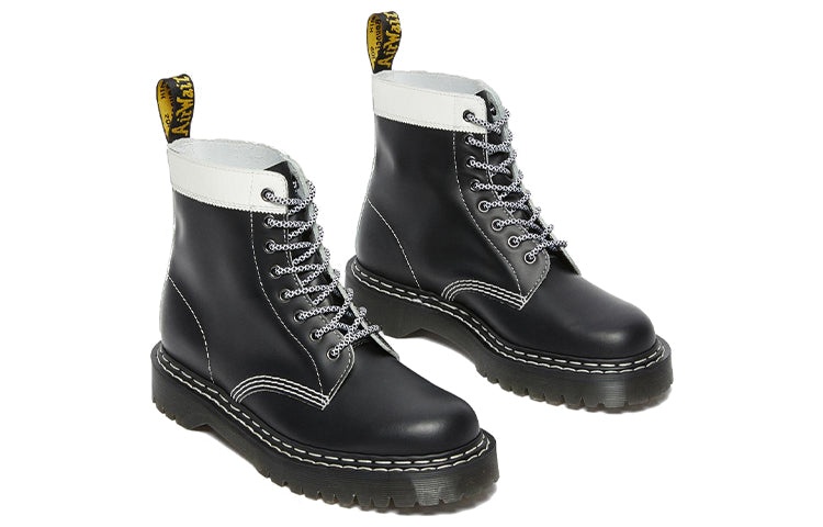 Dr. Martens 1460 Pascal Bex Leather Contrast Lace Up Boots 'Black' 27336009 - 3
