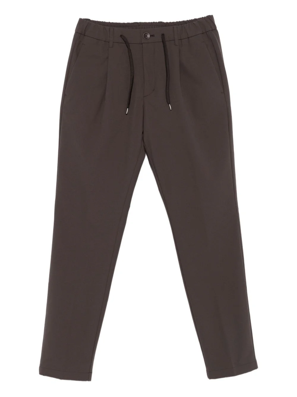 pleated drawstring trousers - 1