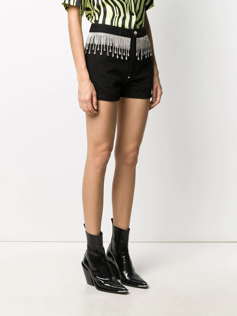 crystal-fringed shorts 3