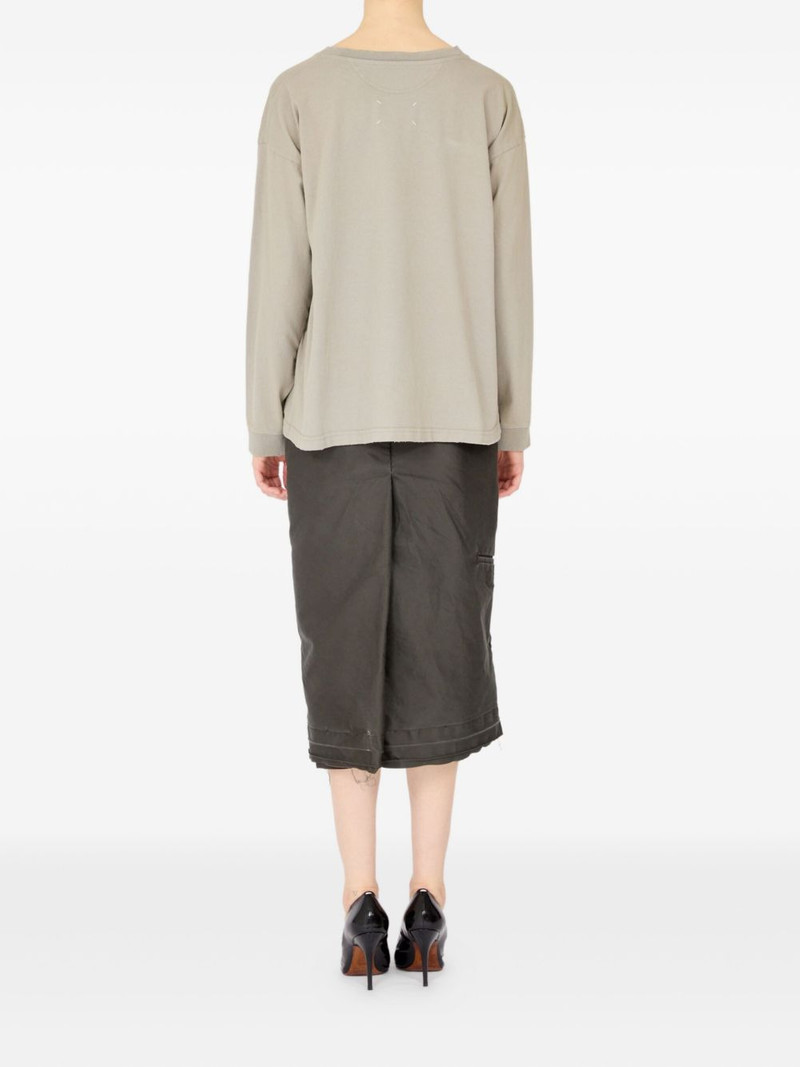 Numbers-print long-sleeve T-shirt 6