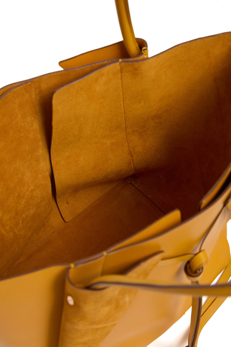 Marija Tote Bag in Golden Birch Nappa Leather 4
