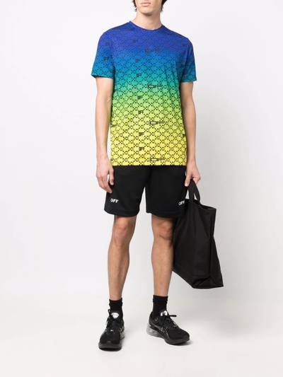 Off-White logo-print basketball shorts outlook