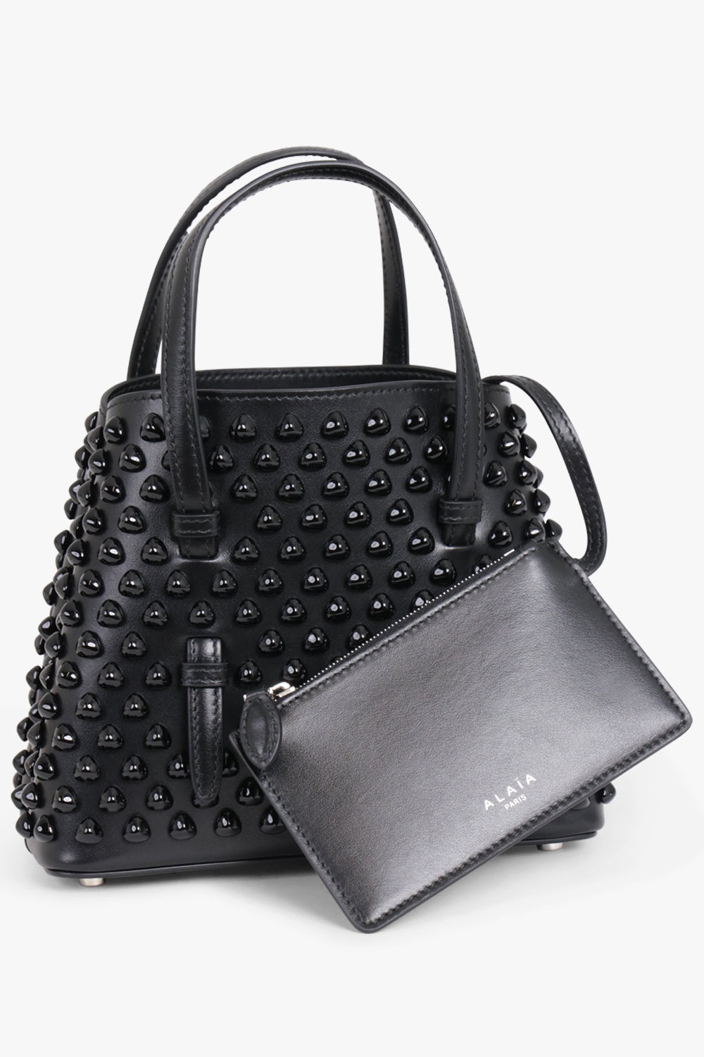 MINA 20 STUD EMBELLISHED MINI BAG | BLACK - 4