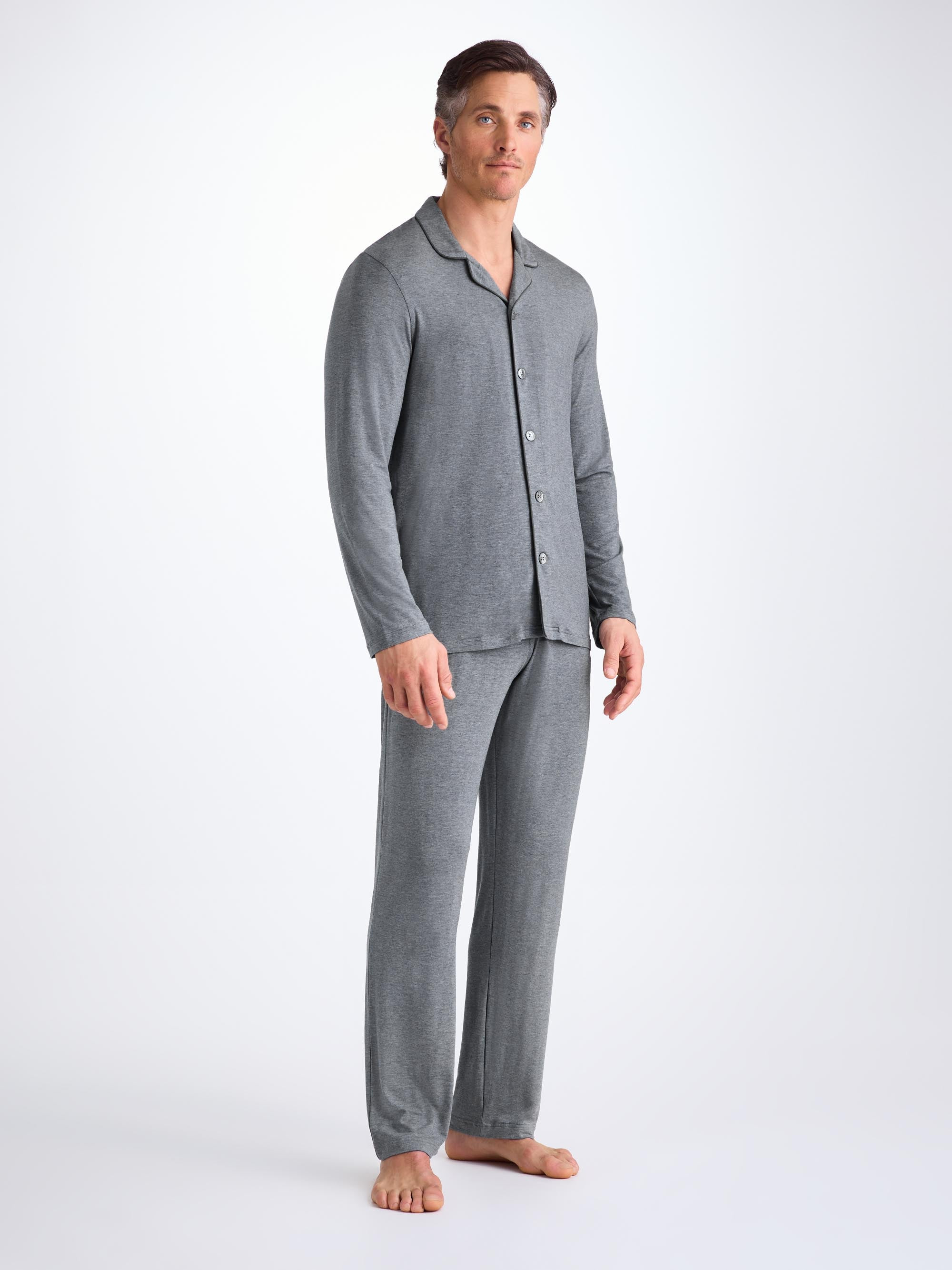 Men's Pajamas Marlowe Micro Modal Stretch Charcoal - 3