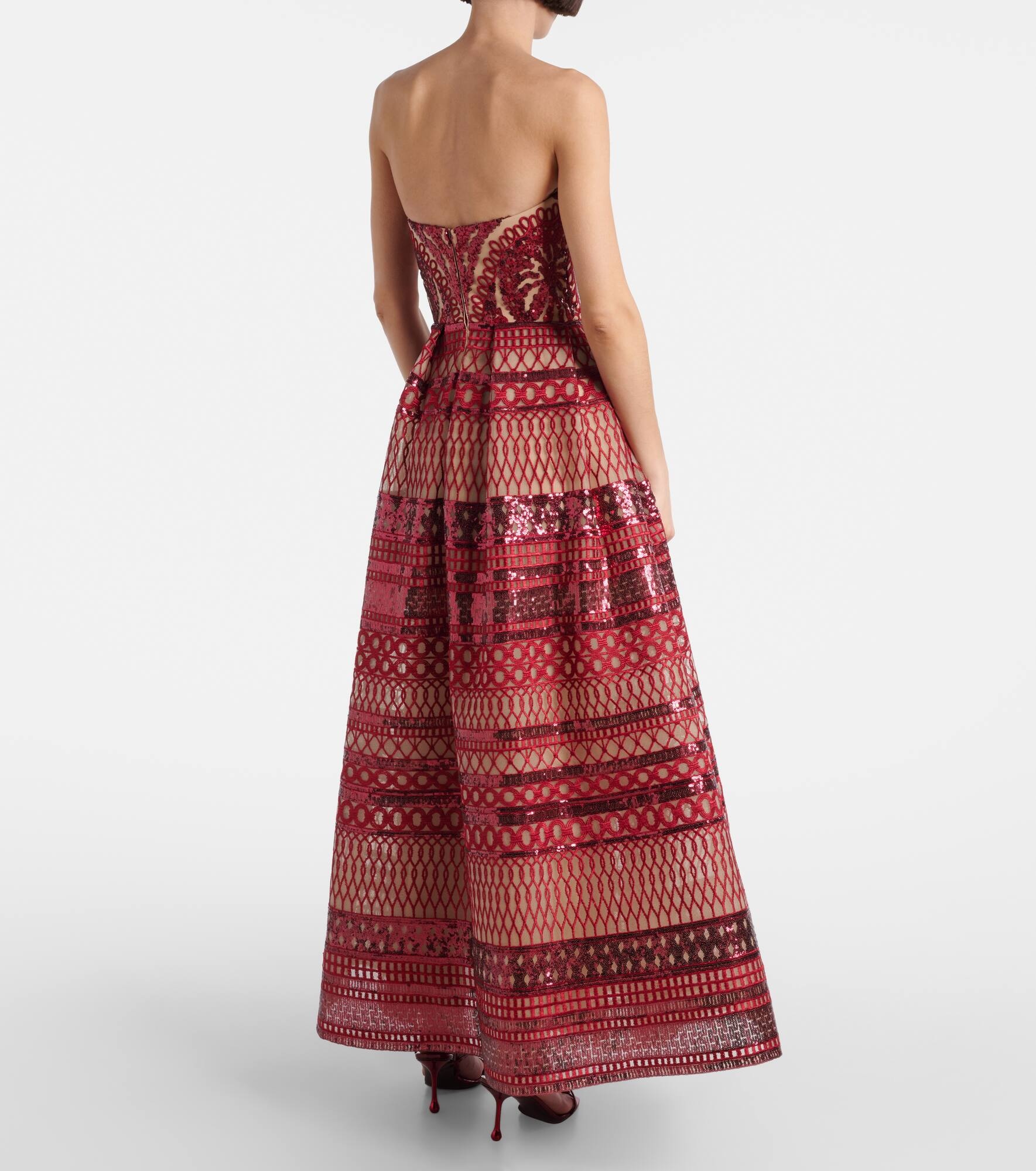 Sequined corset gown - 3
