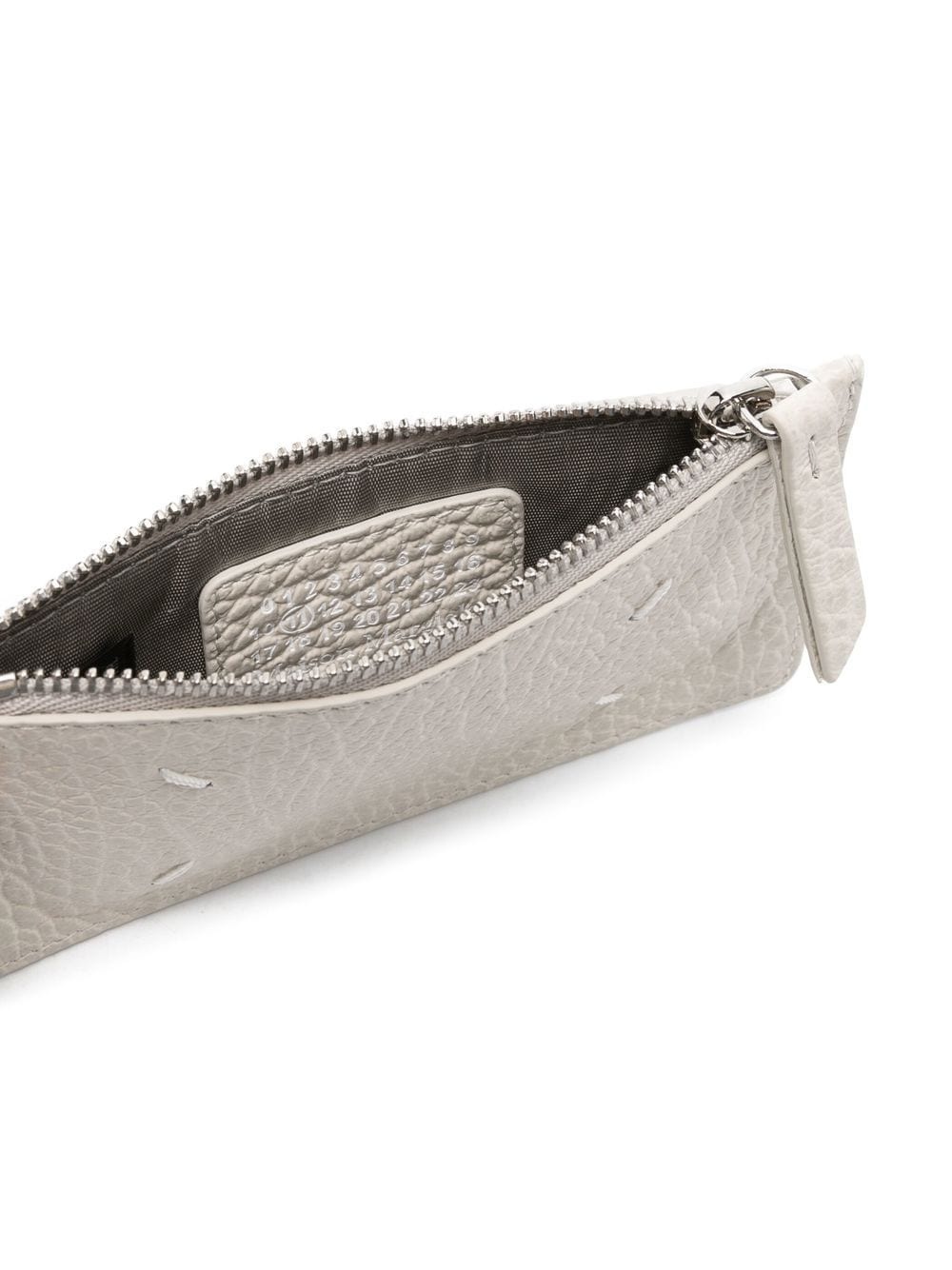 four-stitch logo zip-up wallet - 3