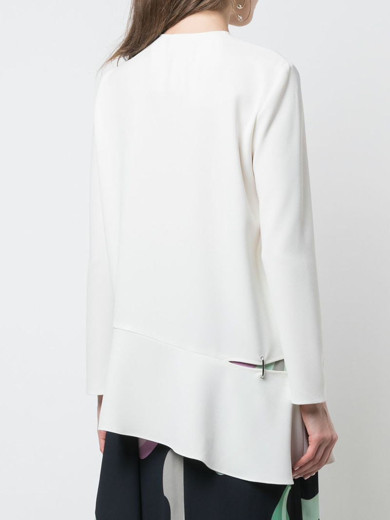 long sleeve detached hem blouse 4