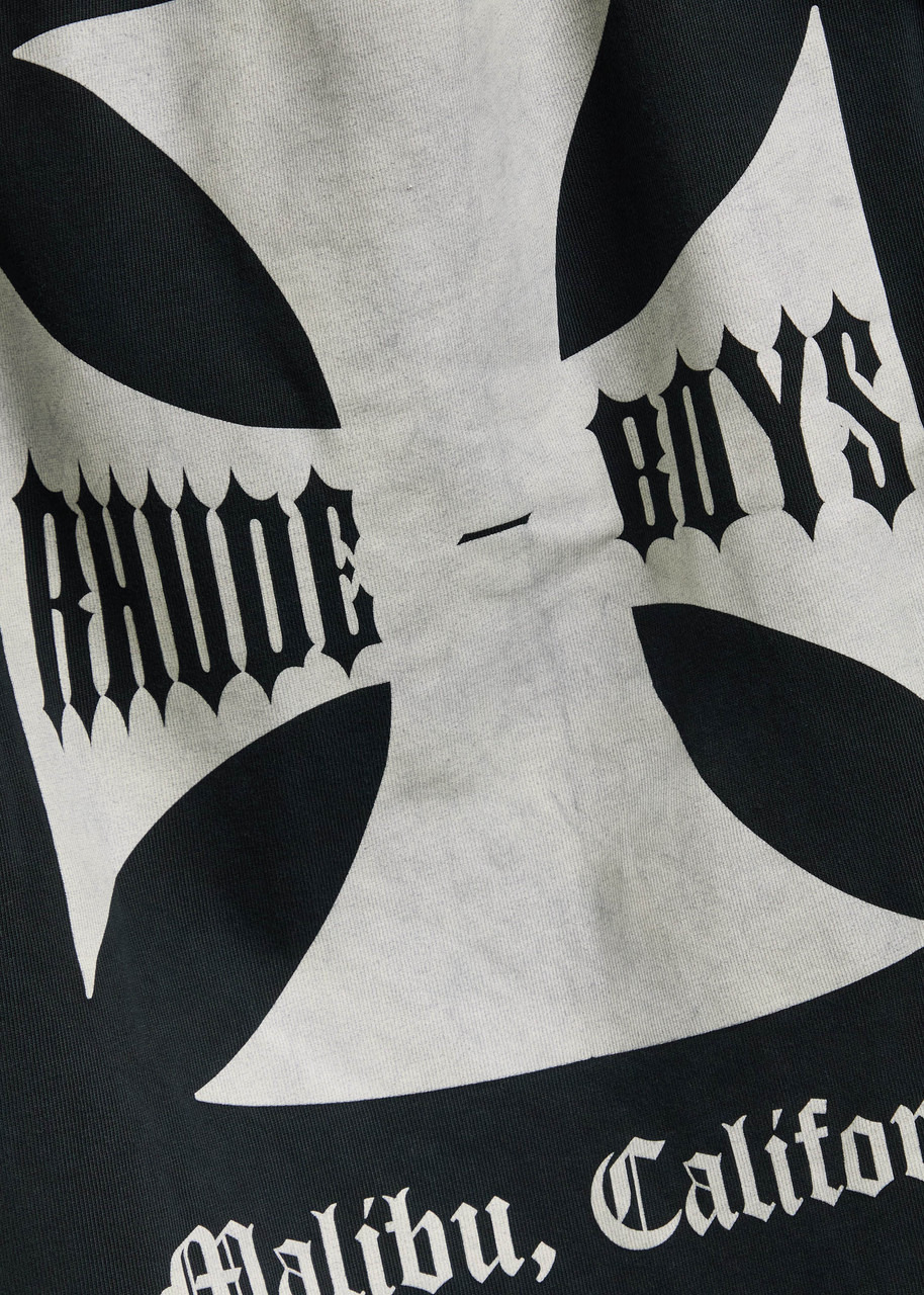 Rhude Logo Print Cotton T-shirt - 5