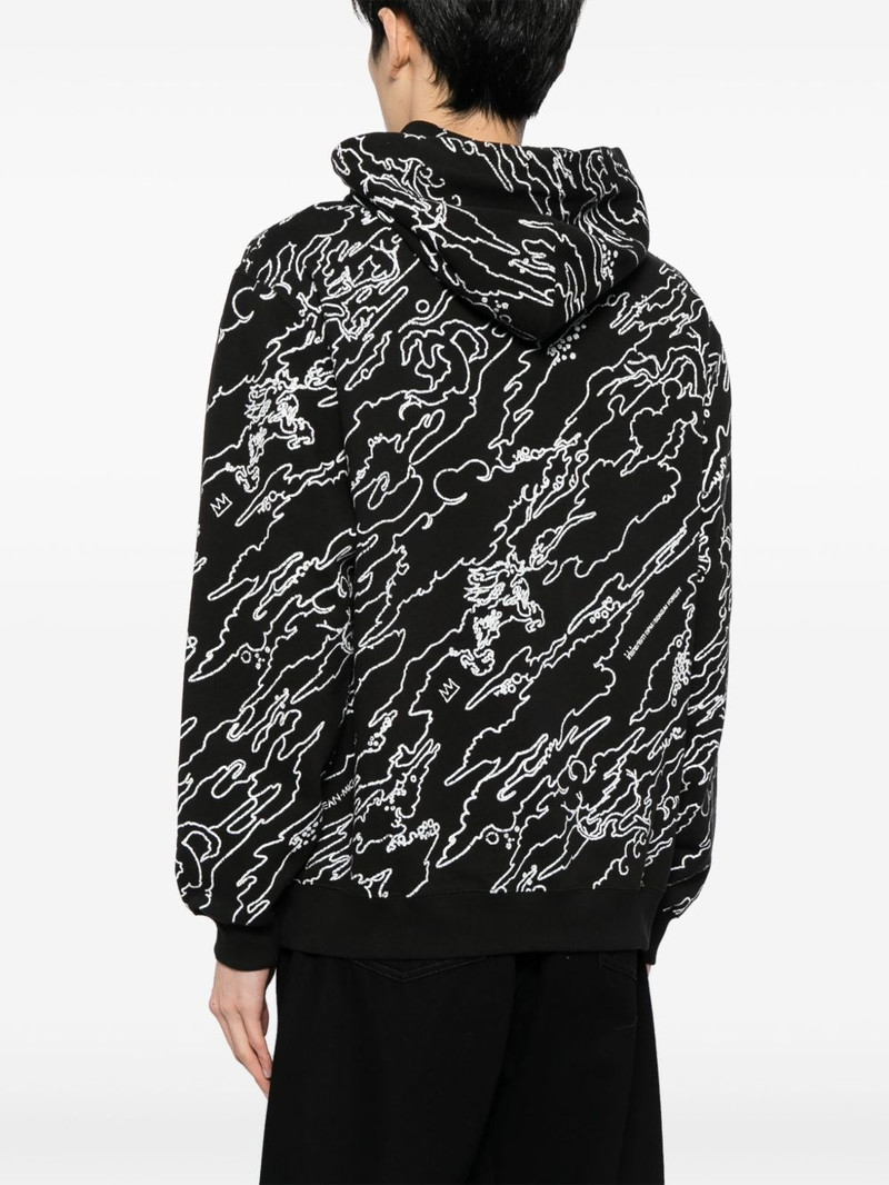 graphic-print cotton hoodie 4