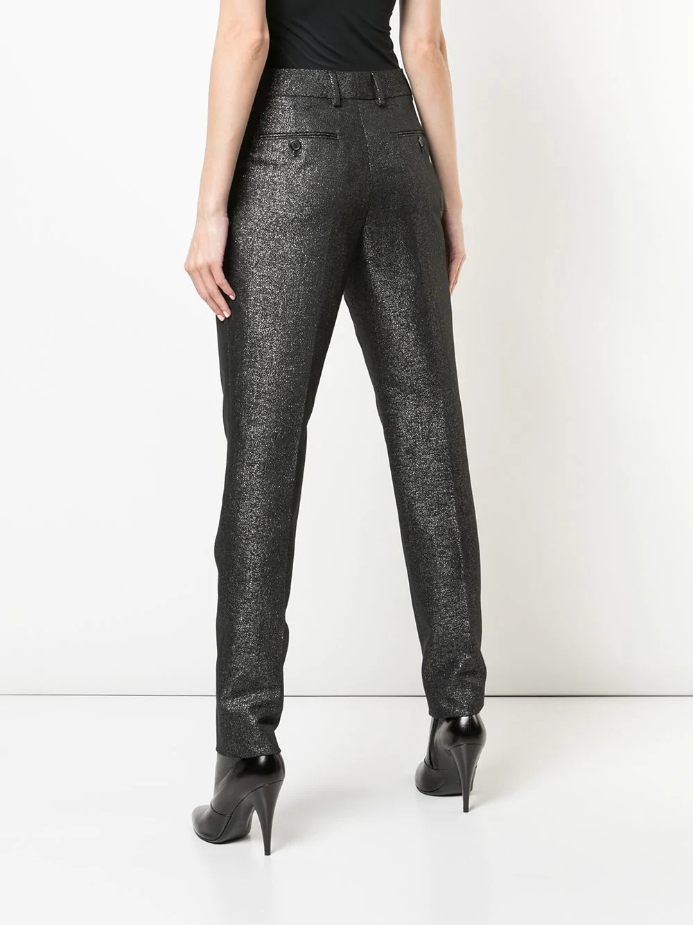 mid-rise straight trousers - 4