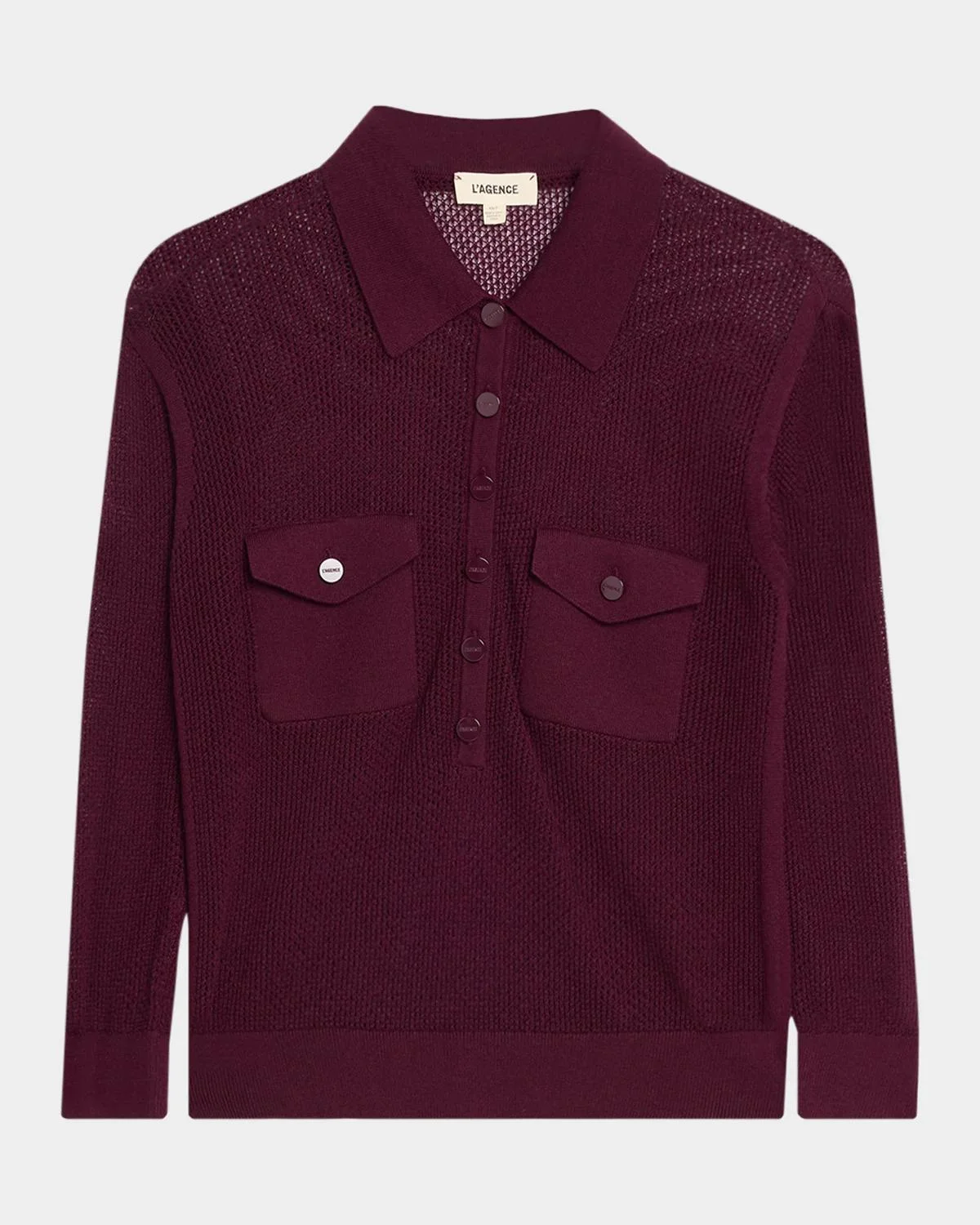 Carine Pointelle-Knit Sweater - 1